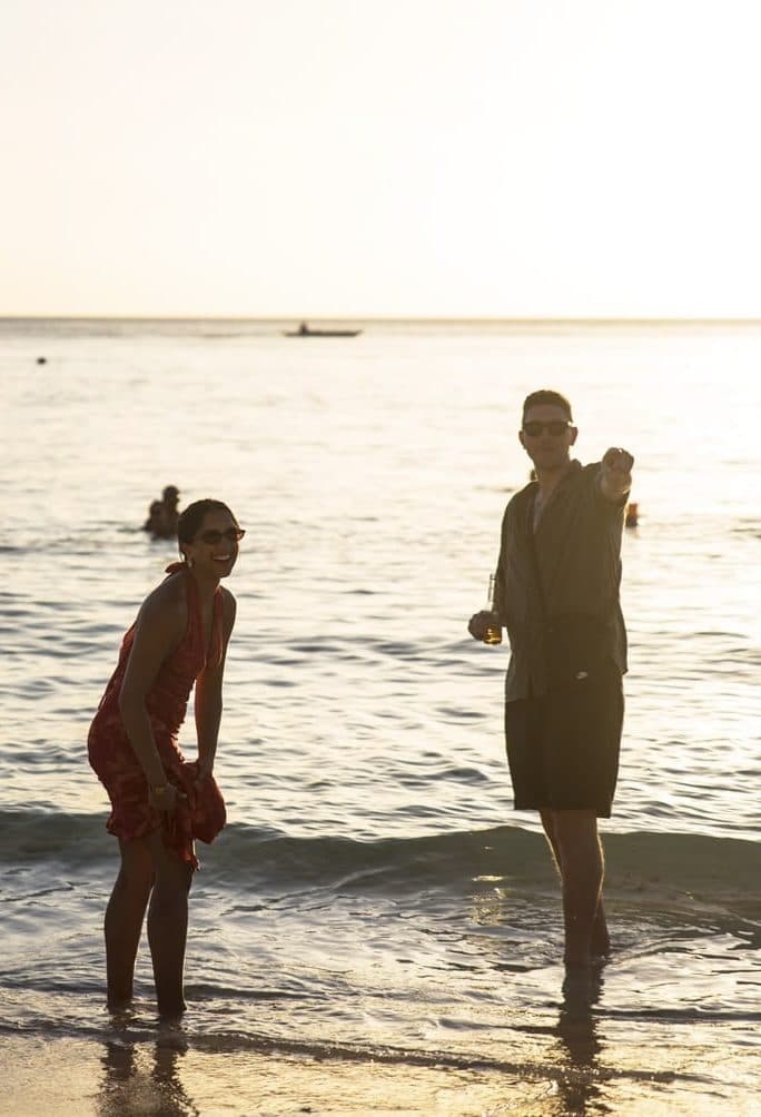 Nicole and Alex at the beach